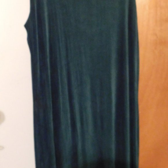 Channa Tank Emerald Green Casual and Elegant in one Dress+Cardigan in one 1X - Picture 9 of 12